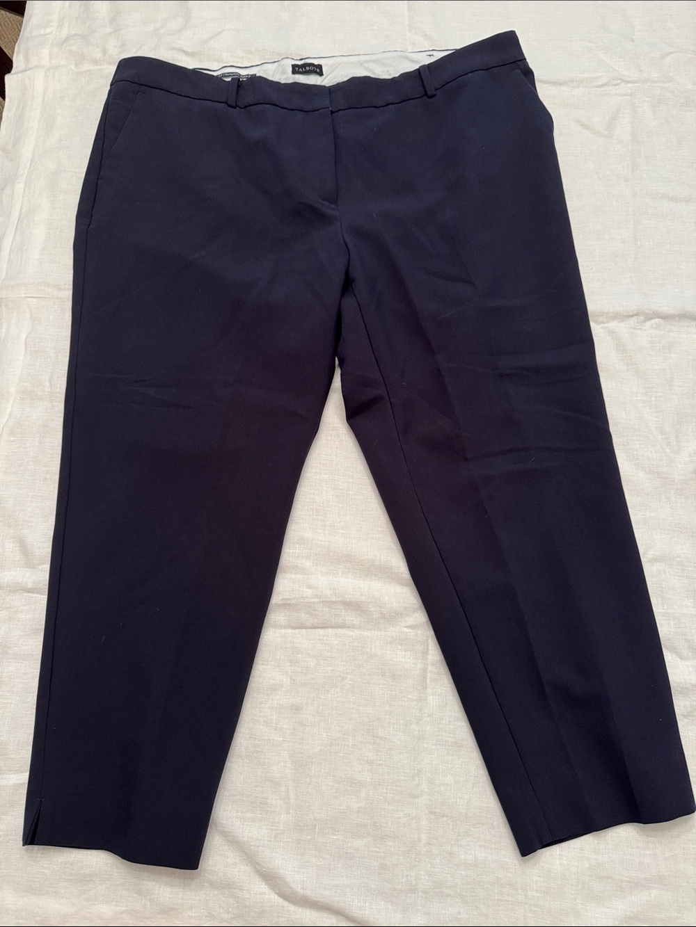Talbots Women’s Hampshire Ankle Pants in Navy
